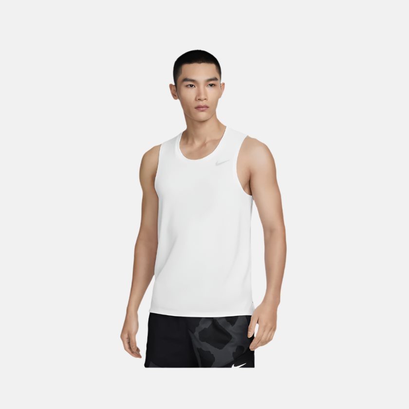 Nike Dri-FIT Miler Men's Running Tank-Top -White