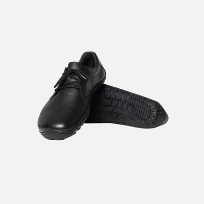 BAER URBN Leder Exekutive Barefoot shoes - Grained Black