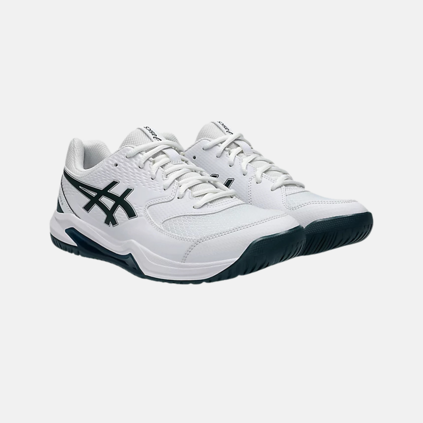 ASICS Men's GEL-DEDICATE 8 Tennis Shoes - White/Saxon Green
