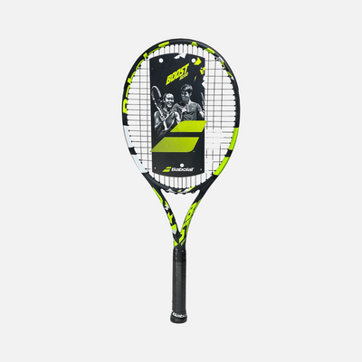 Babolat Boost Aero Tennis Racquet Strung 27 -Grey/Yellow/White