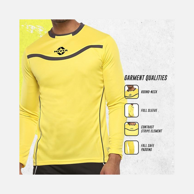 Nivia Armour Men's Goalkeeper Jersey -Lemon Yellow/Black