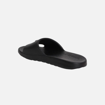 Speed Unisex Junior's Single Colour Slides For Boys and Girls - Black & Atomic Lime