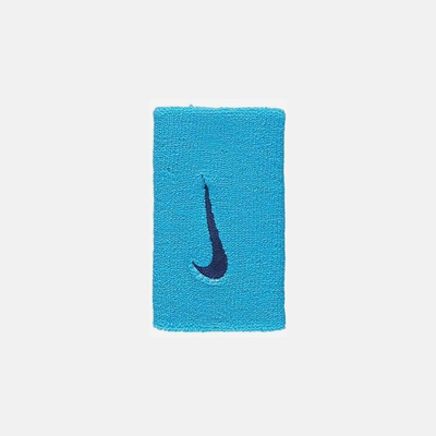 Nike Premier Doublewide Wristband – Laser blue (2-Pack)