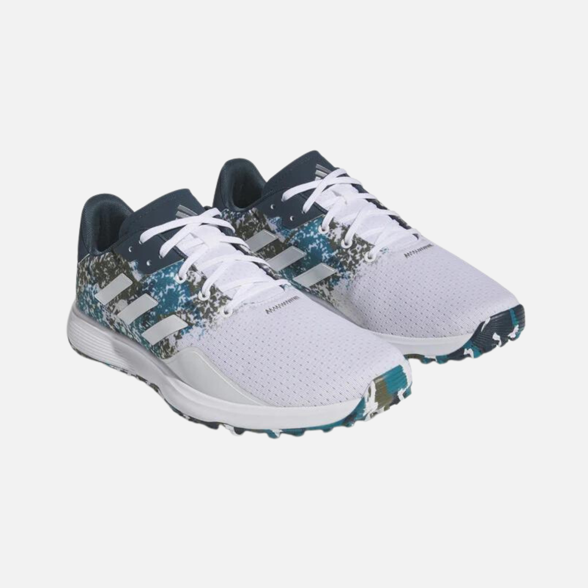 Adidas S2G SL 23 Golf Shoes -White/Silver/Arctic Night