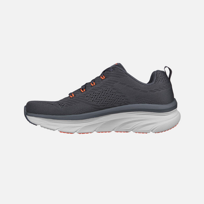 Skechers D'Lux Walker-Meerno Men's Lifestyle Shoes -Charcoal/Orange