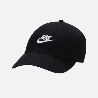 Nike Club Unstructured Futura Wash Men's Cap -Black/White