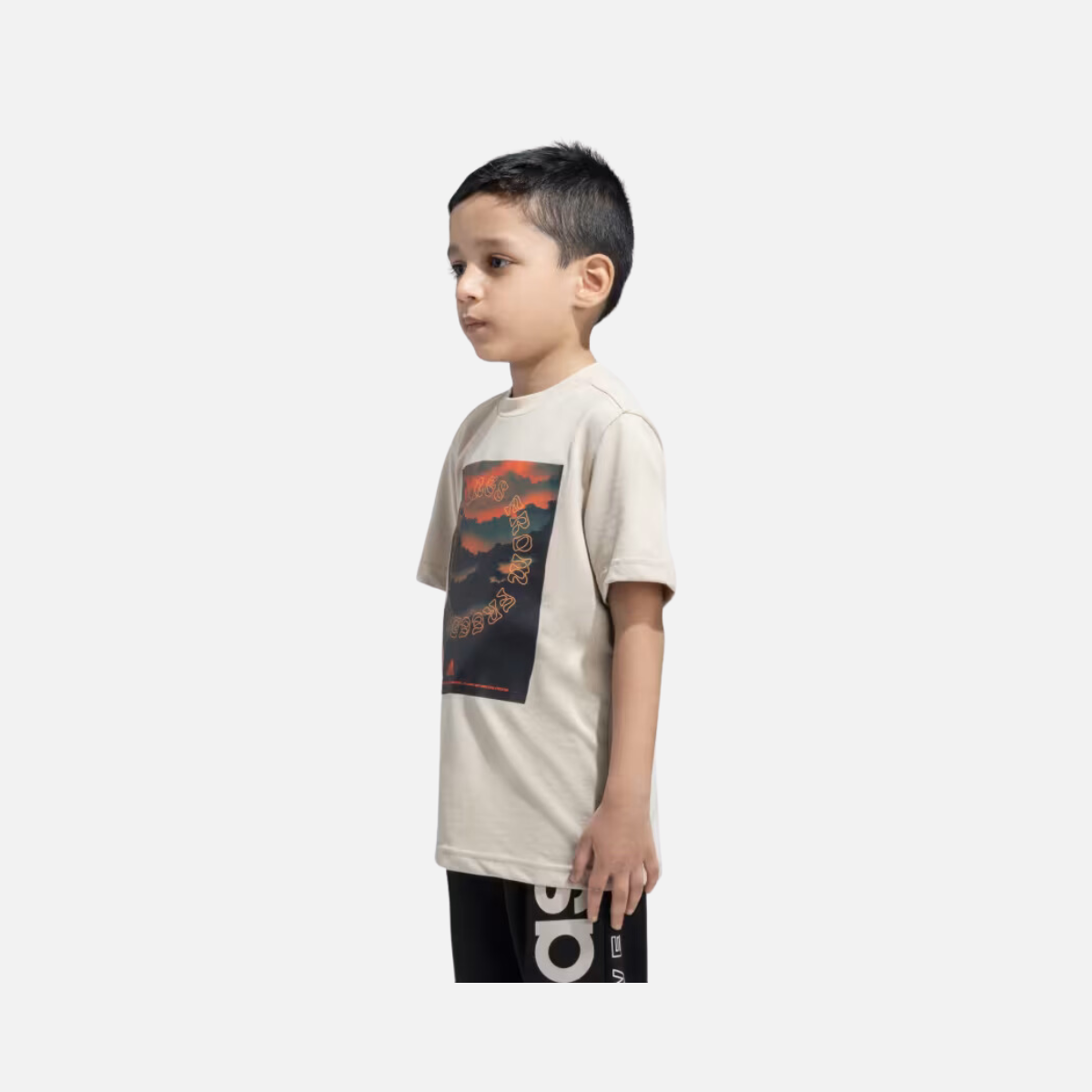 Adidas Kids Boy T-shirt (7-16 Years) -Wonder Beige