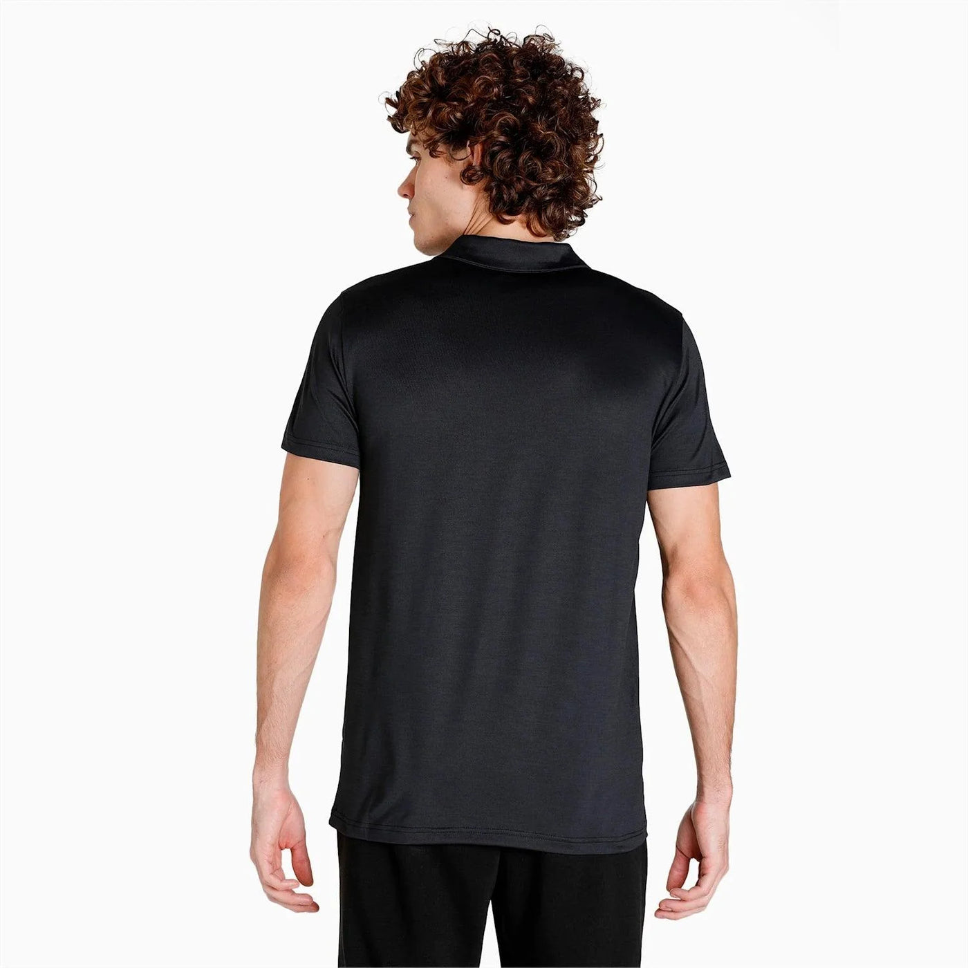 Puma All in Men's Polo Neck T-shirt -Black