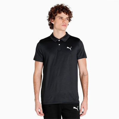 Puma All in Men's Polo Neck T-shirt -Black