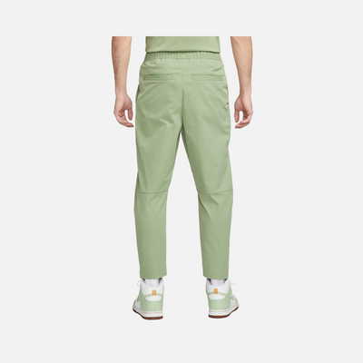 Nike Club Men's Woven Tapered-Leg Trousers -Oil Green/White