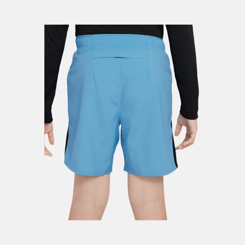 Nike Dri-FIT Challenger Big Kids Boys Training Shorts -Blue Beyond/Black