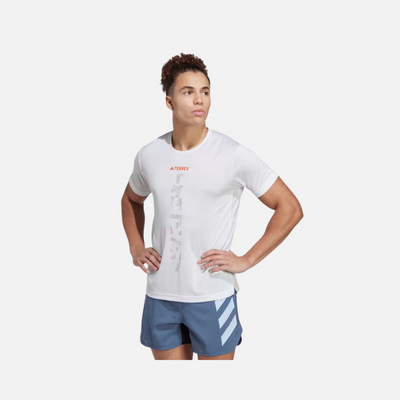 Adidas Terrex Agravic Trail Men's Running T-shirt -White