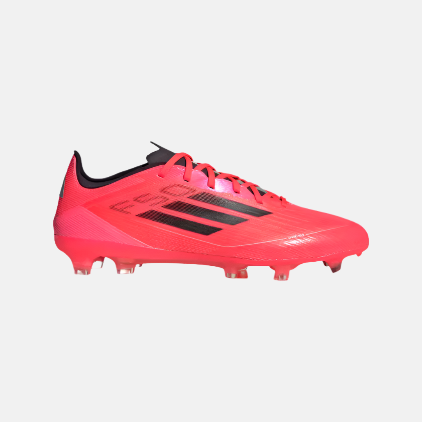 Adidas F50 Pro Firm Unisex Football Shoes -Turbo/Aurora Black/Platinum Metallic