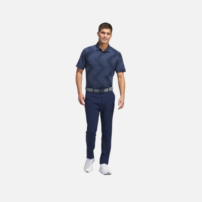 Adidas Ultimate 365 Allover Print Men's Golf Polo Shirt -Collegiate Navy/Preloved Ink S24