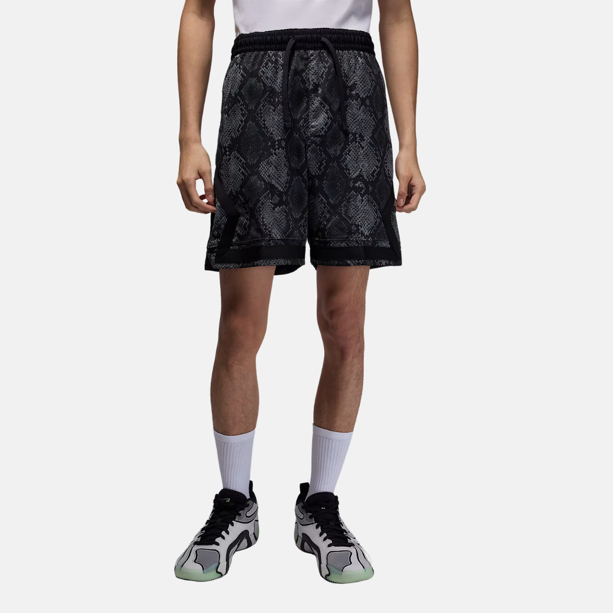 Jordan Sport Men's Dri-FIT Mesh Diamond Shorts – Black