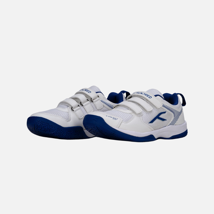 Hundred Court Star Kids Badminton Shoes -White/Navy – Gambol