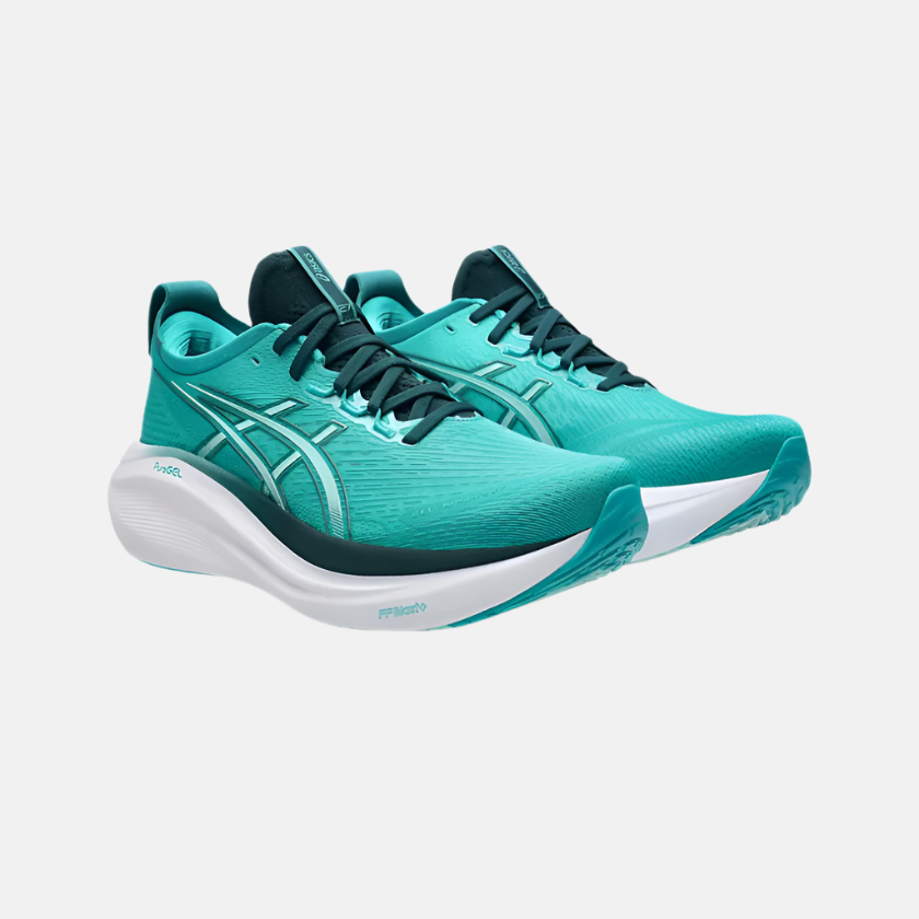 Asics GEL-NIMBUS 27 Men's Running Shoes -Wave Teal/Saxon Green