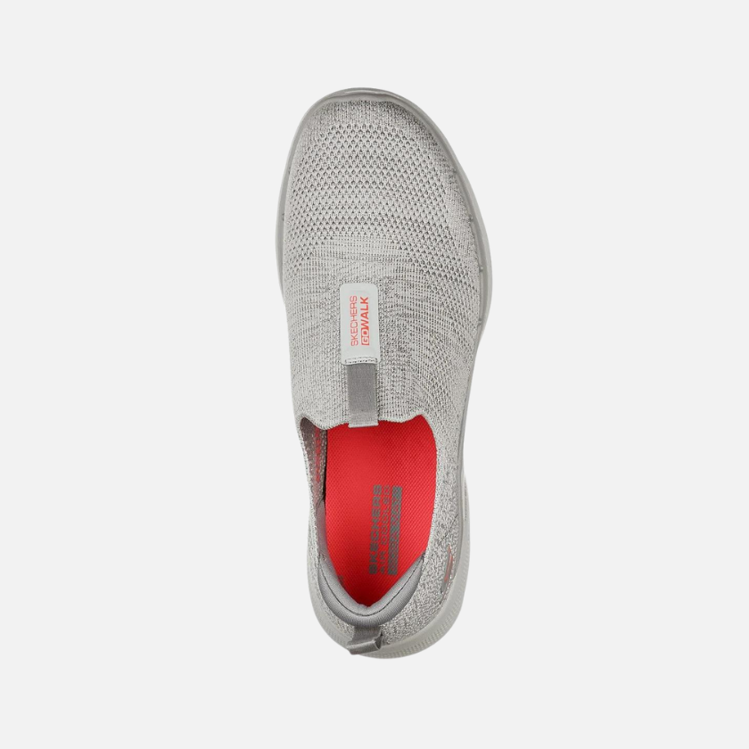 skechers Go Walk 6 Glimmering Women's Walking Shoes -Grey/Coral