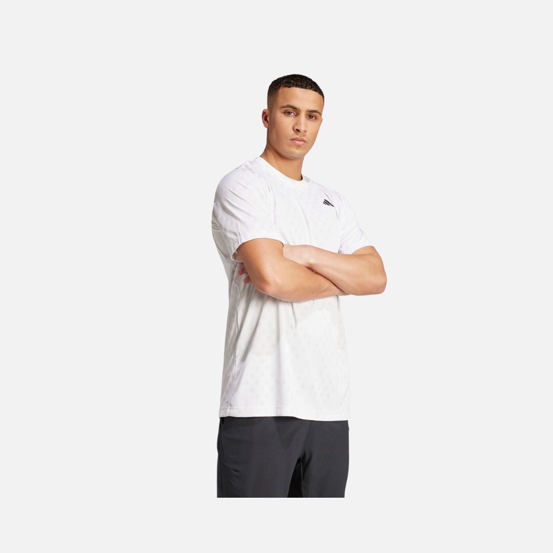Adidas Club Tennis Climacool Graphic Tee White / Dash Grey