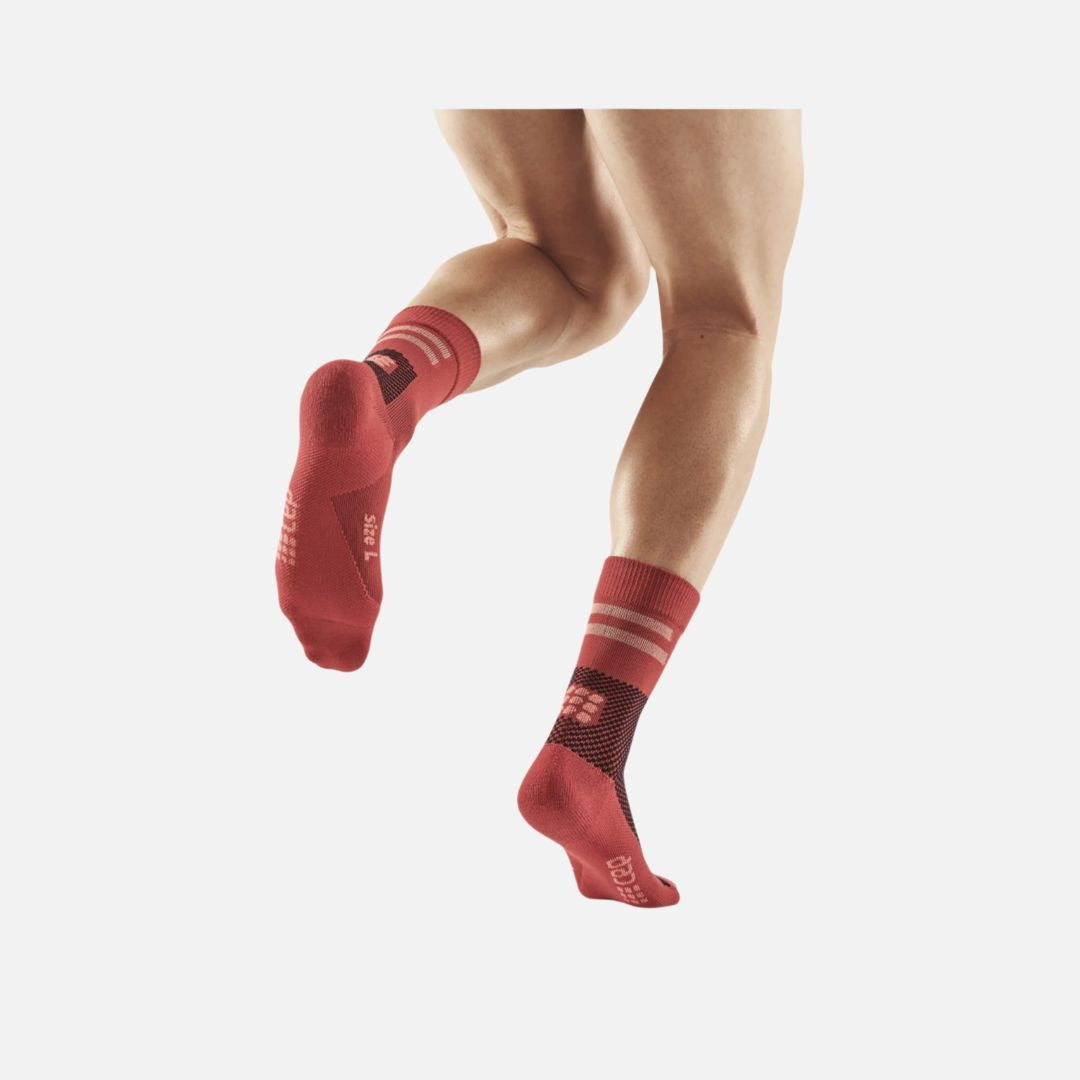 Cep Training Mid Cut Compression Socks, Men - RED