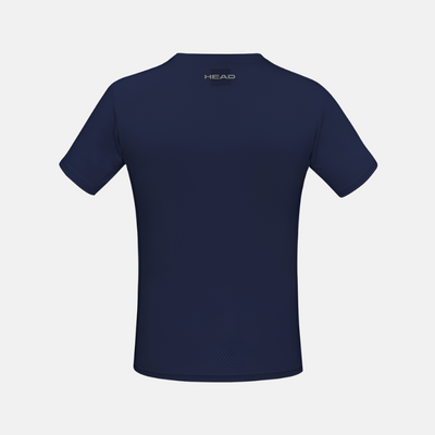 Head Men's Round Neck Badminton T-shirt -Navy