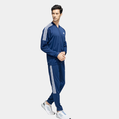 Adidas 3 Stripes Plain AEROREADY Mens Track Suit - Blue