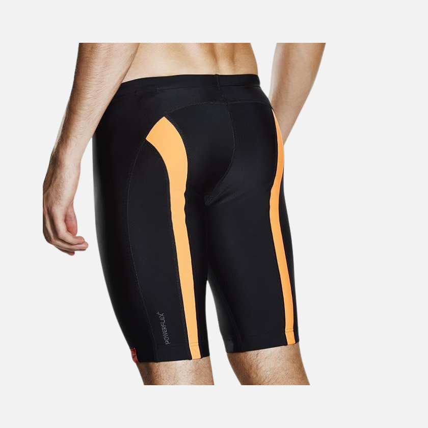 Speedo Fit Power Mesh Pro Adult Men's Jammer -Black/Orange