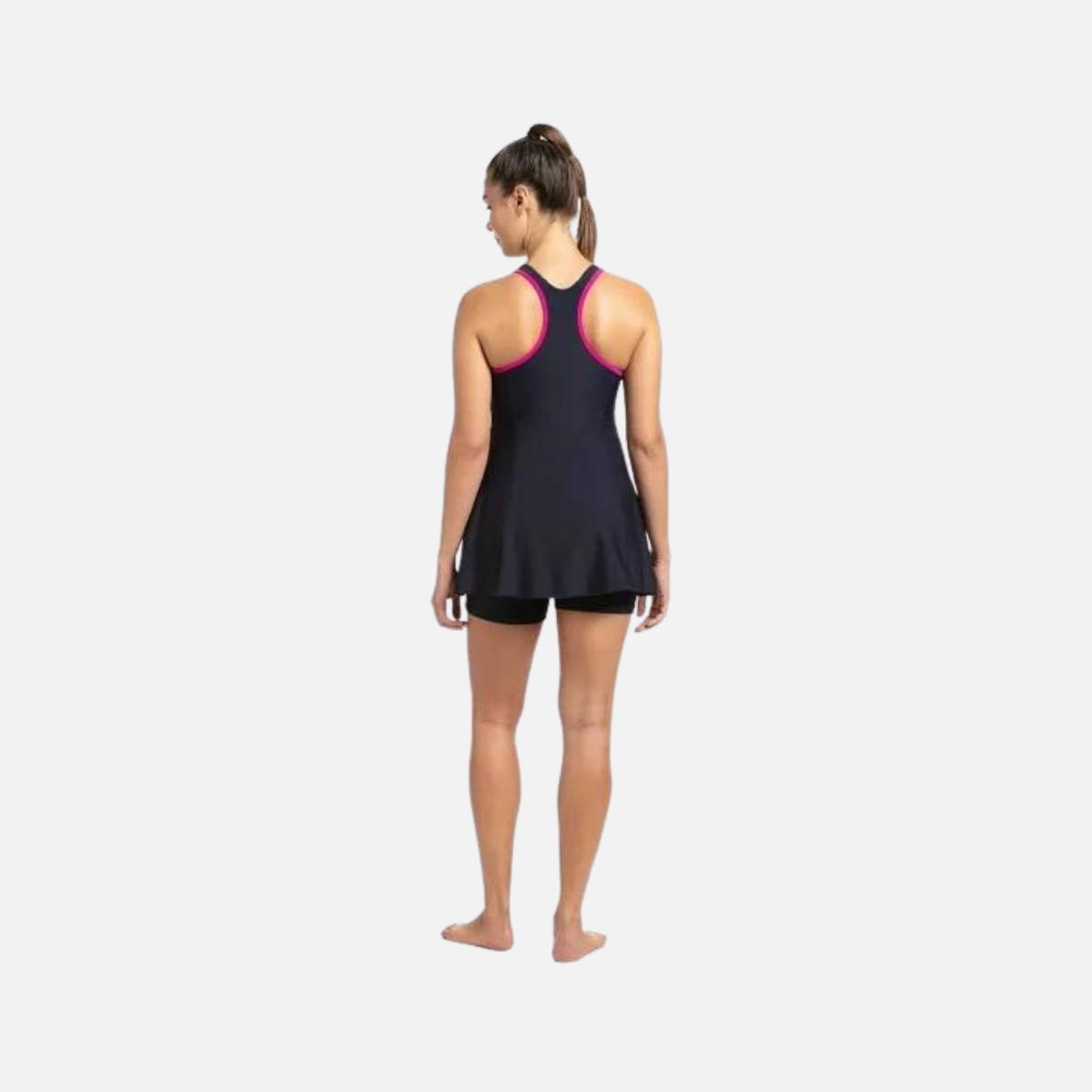 Speedo Racerback Women's Swimdress boyleg - True Navy/Electric Pink