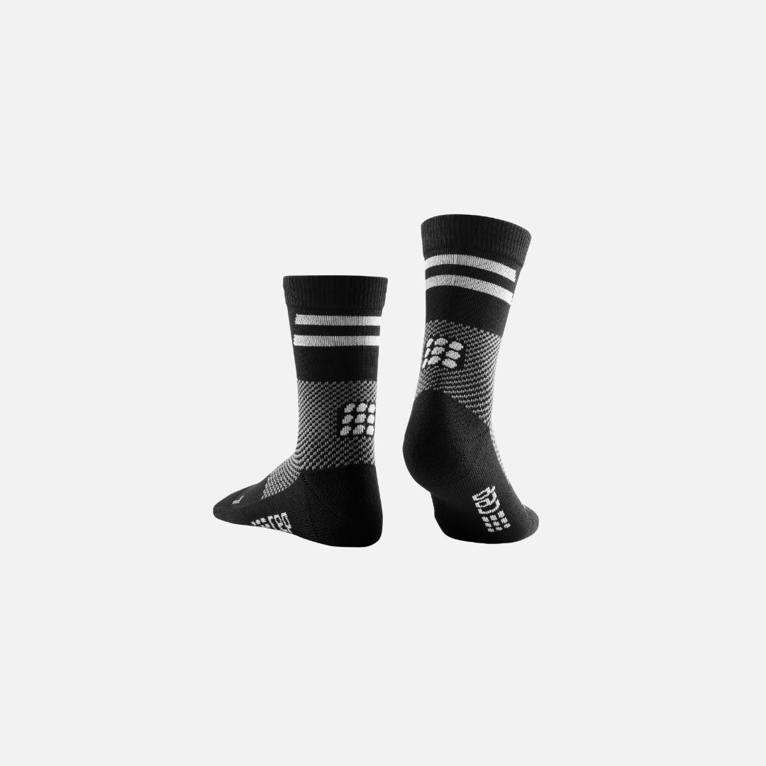 Cep Training Mid Cut Compression Socks,unisex  - Black