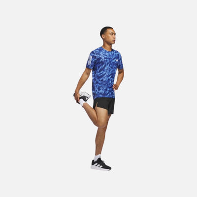 Adidas Own The Run Allover Print Tee - Men