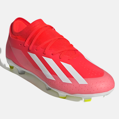 Adidas X Crazyfast League Firm Ground Football Shoes - Solar Red/Cloud White/Team Solar Yellow 2