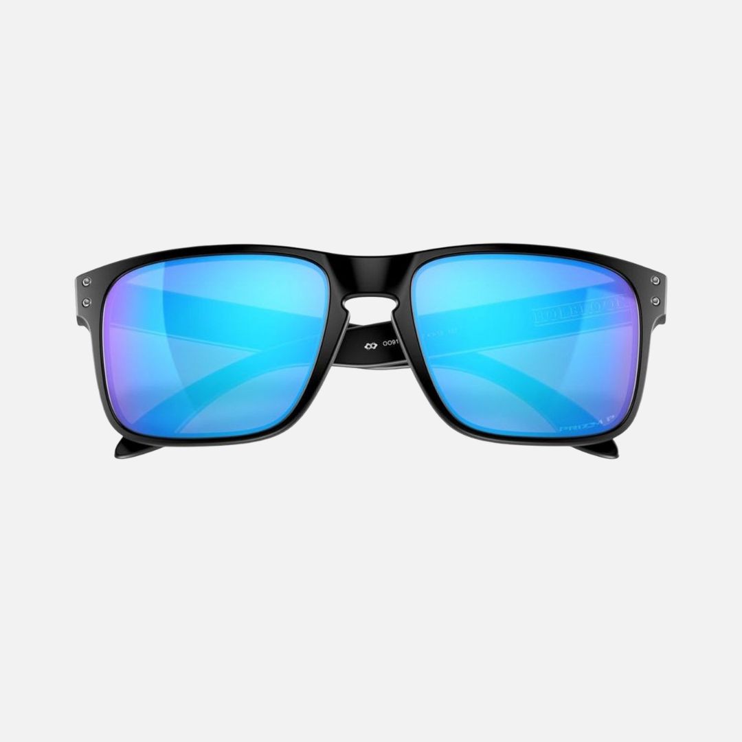 Oakley Holbrook Sunglasses Matte Black/Prizm Sapphire Polarised Lenses