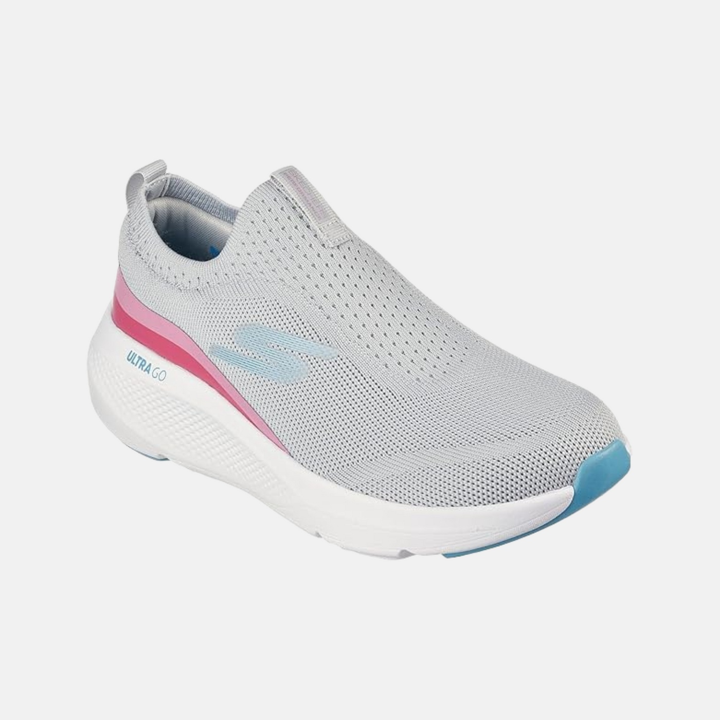 Skechers Women’s Go Run Elevate Hot Streak Running Shoe — Grey/Pink