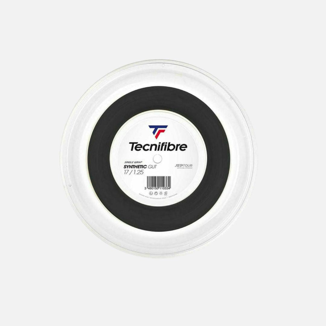 Tecnifibre Dynamix VP 17L Squash String Set - Black | 1.20mm Gauge | 9.70m for Power & Precision