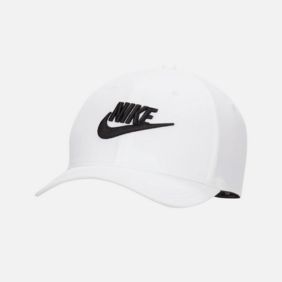 Nike Rise Structured SwooshFlex Futura Cap -White/Anthracite/Black