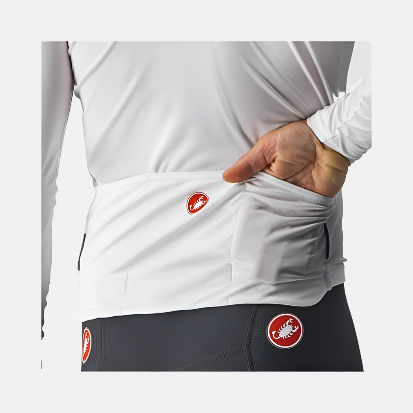 Castelli Prologo 7 Long Sleeve Mens Cycling Jersey -Ivory/Light
