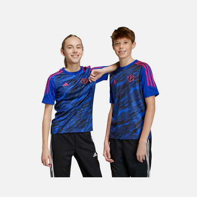 Adidas Pogba Kids Training Jersey (8-16 Year) -Lucid Blue/Black