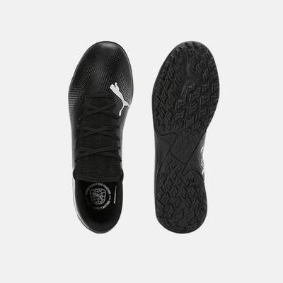 Puma Men Future 7 Play TT Football Shoe - Black/White