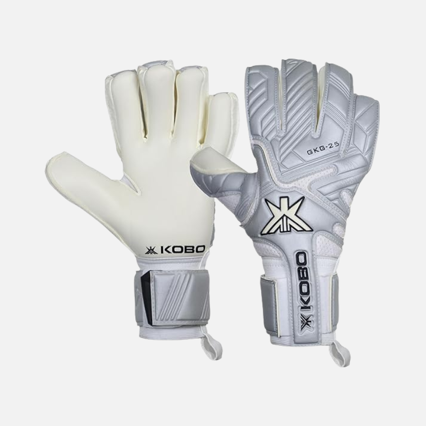 Kobo GKG-25 Football Goal Keeper Gloves Adult -Light grey