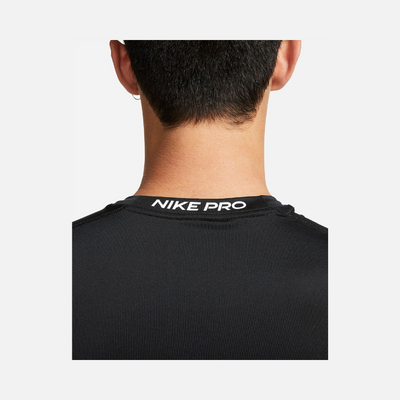 Nike Pro Dri-FIT Tight Sleeveless Men's Fitness Top -Black/White