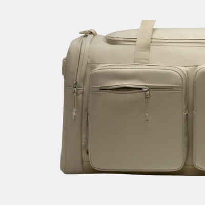 Nike Utility Power 2.0 Duffel Bag 51L – Black/White & Desert Khaki