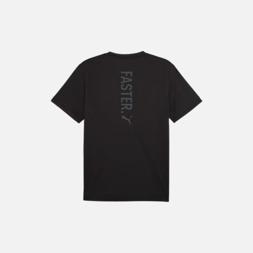 Puma Graphics Running Faster Men's Tee Black-Q3 & Q4