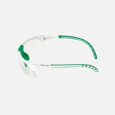 Tecnifibre squash goggles white/green 54SQGLWH21