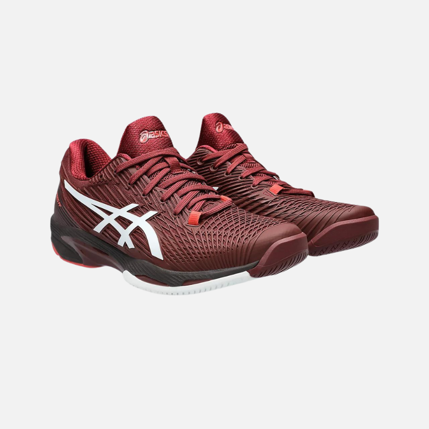 Asics Solution Speed FF 2 Men's Tennis Shoes - Antique Red/White
