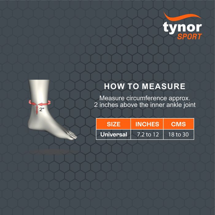 Tynor High Performance Ankle Support Neo -Green/Orange