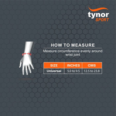 Tynor High Performance Wrist Support With Thumb Loop Neo -Green/Orange