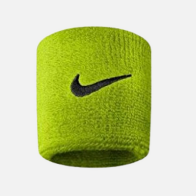 Nike Swoosh Unisex Wristband -Varsity Red/White/Atomic Green/Black