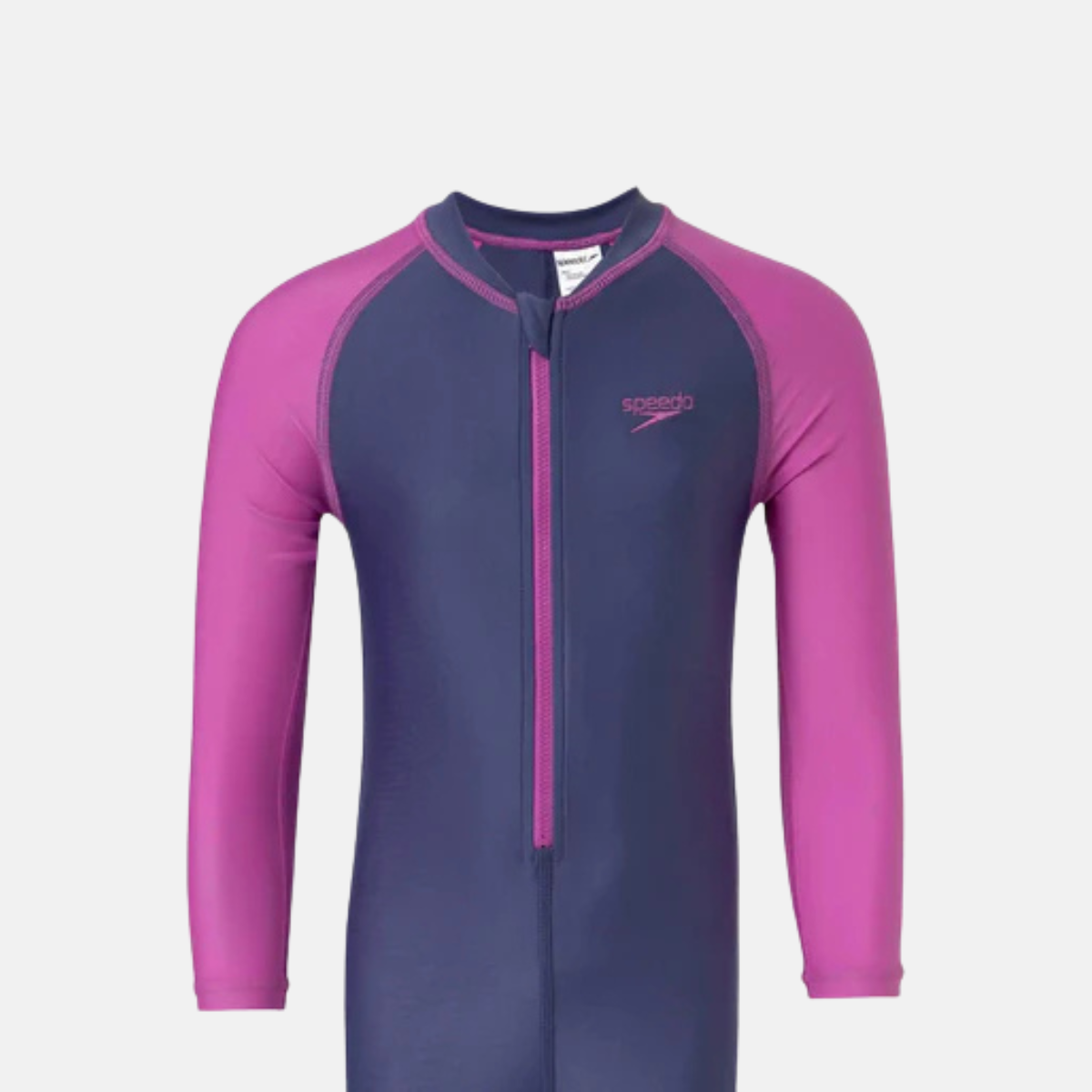 Speedo Girls Endura Brite Color Block All-in-One Full Body Suit – Hapuna Blue & Neon Violet