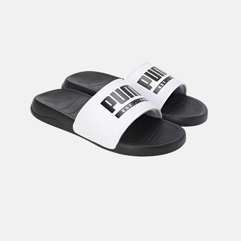 Puma Popcat Pacify Unisex Slide - Black/White