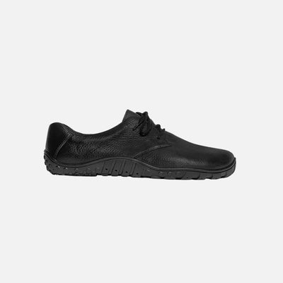 BAER URBN Leder Exekutive Barefoot shoes - Grained Black